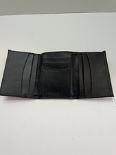 Men  s Tri fold Leather Wallet With 9 card slot