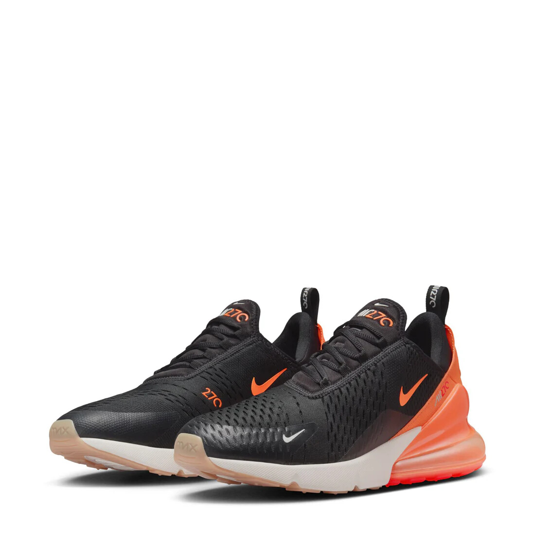 MEN'S NIKE Air Max 270 AH8050-030 Black/Total Orange/Bright