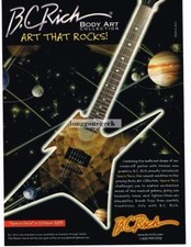 2003 a.C. RICH Ironbird SPACE FACE chitarra elettrica body art pubblicità vintage