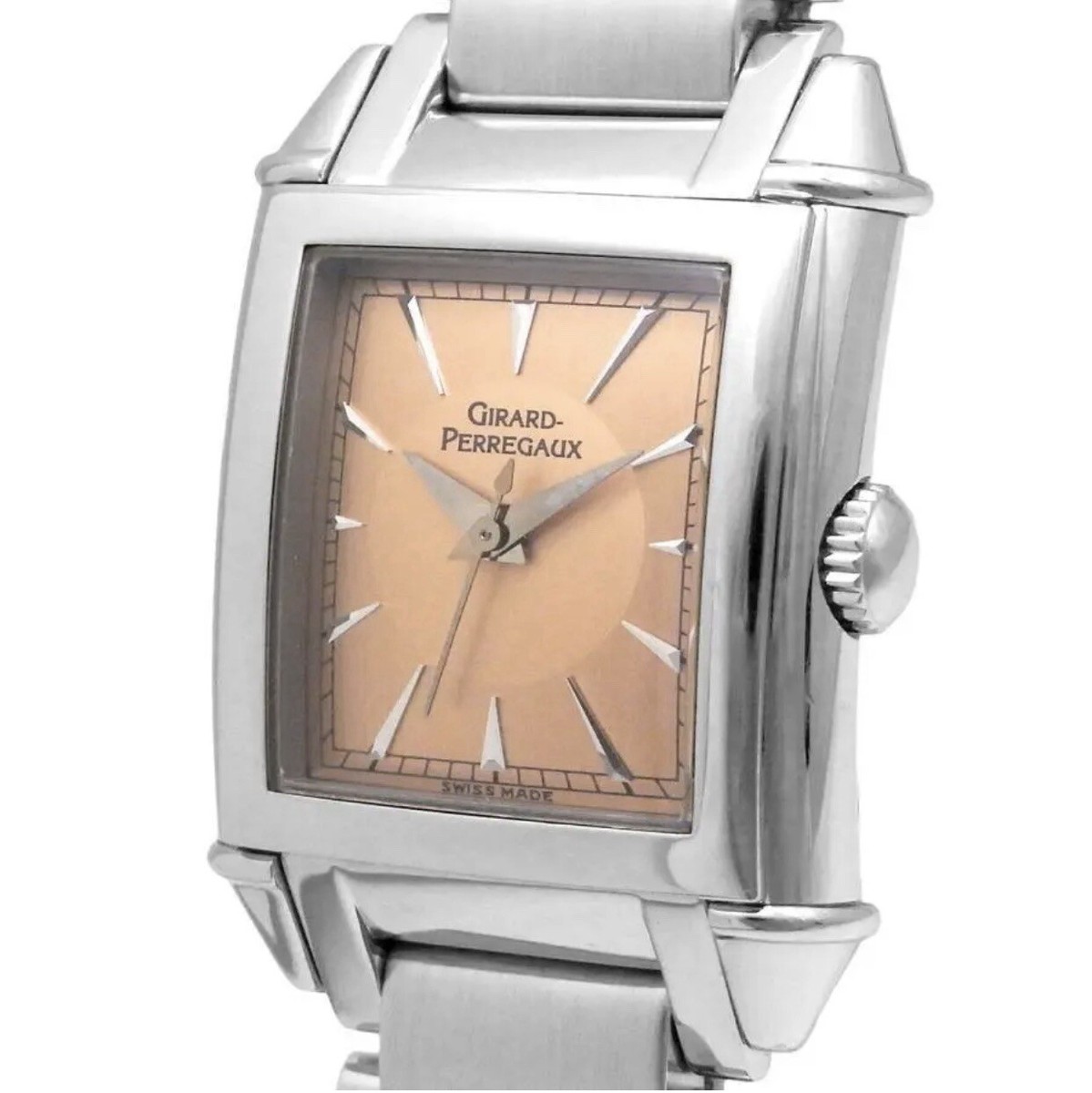 Girard-Perregaux Vintage 1945 2591 Orange Dial Quartz Ladies Watch