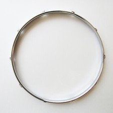 1 PC NEW 13" Snare Drum Hoop 10 Lug 2.3mm Chrome Batter TOP Side Triple Flange