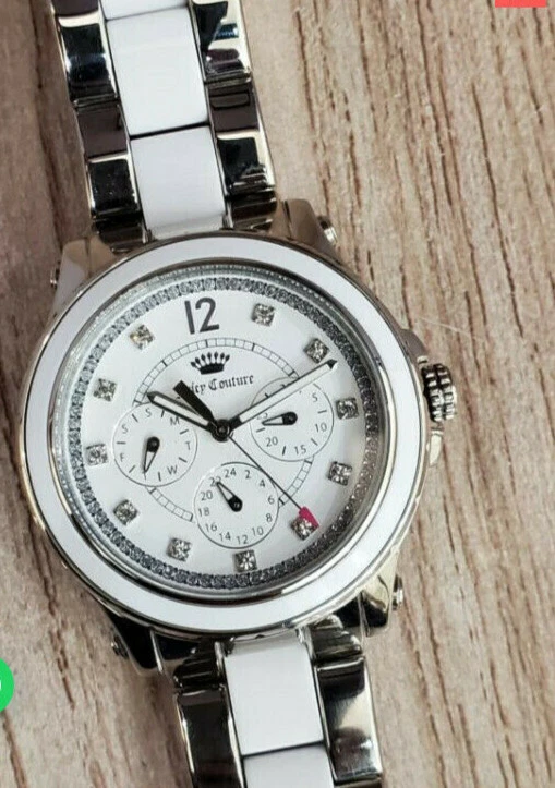 Debenhams Juicy Couture RP 99 White Watch with Crown Logo Detail