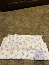 Vintage 1985 Care Bears Twin Flat Sheet-43  x 102  