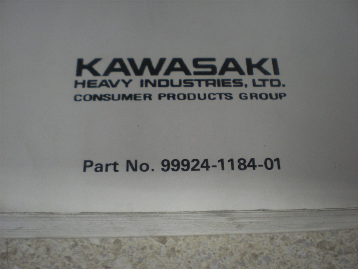 書01 OEM Kawasaki Service Manual 1995 ZX600 99924-1184-01 | eBay