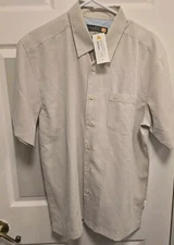 Quiksilver M Waterman Centinela  Button Down Shirt - Taupe NWT