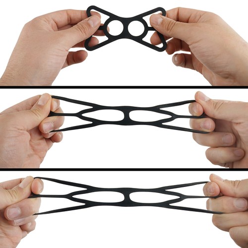 2x Échange Sicherungsgummi pour Téléphone Portable Support Vélo Caoutchouc Ruban - Photo 3/11