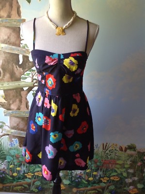 American Eagle Outfitter Spaghetti Straps Purple Floral Women's Dress Size 2 New