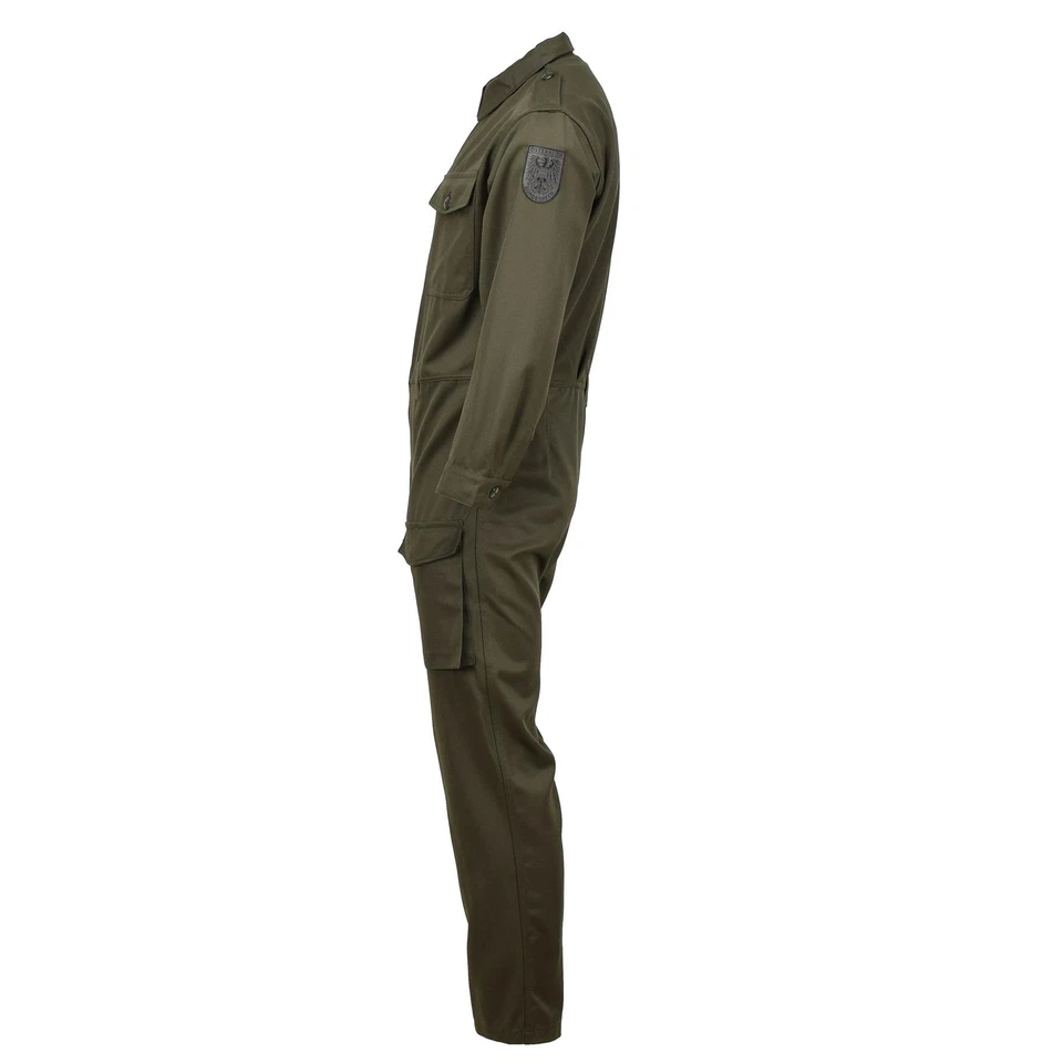 Genuine Austrian military mechanic coverall tanker workwear jumpsuit olive NEW - Image 4 of 4