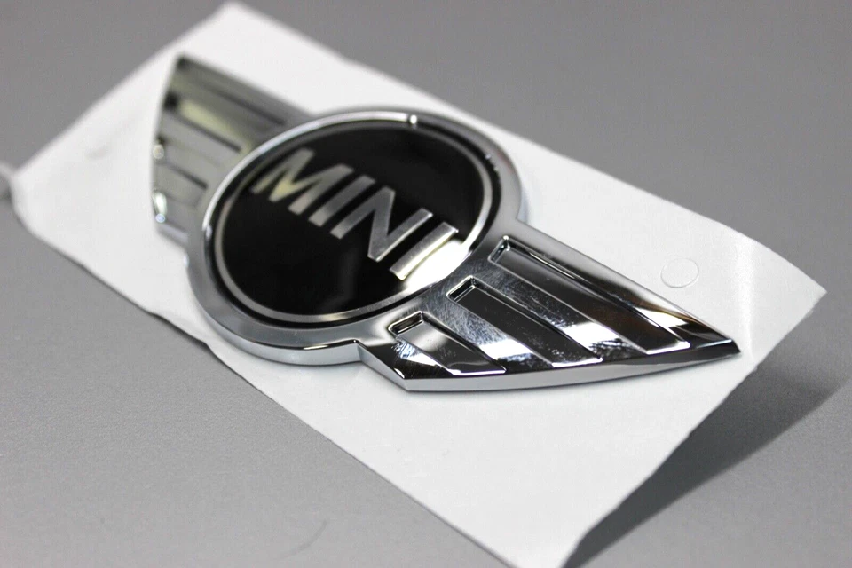 NUEVO 08-15 Mini Cooper Wings Logo Capucha Delantera Emblema R56 R55 R57 R58 R59 GENUINO Foto 3 de 4