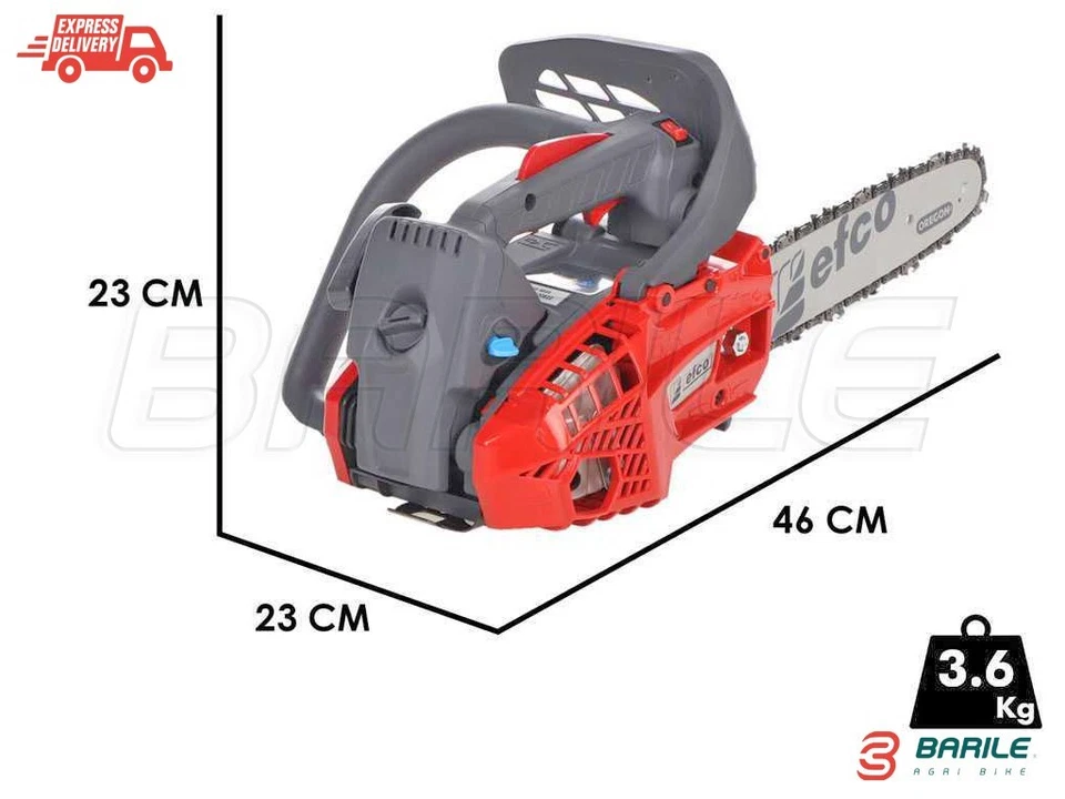 Motosega EFCO MTTH 2400 da Potatura - 25,4 cc - 3,6 Kg - BARRA ROCCHETTO 25 cm - Immagine 2 di 4