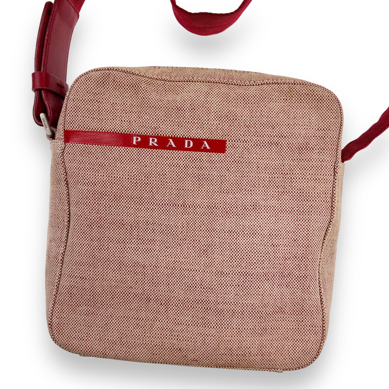Prada 1999 Canvas Cross Body Bag - Gem