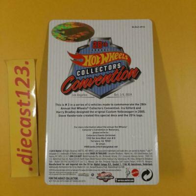 Hot Wheels Custom VOLKSWAGEN HOTWHEELS 28th Annual 2014 COLLECTORS