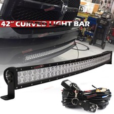 Lower Bumper 42 Curved Led Light Bar Wiring For Dodge Ram 1500 Express 09-up