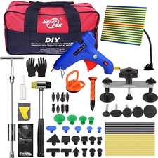 PDR 65x Car Paintless Dent Removal Kit Slide Hammer Repair Glue Gun Puller Tabs