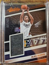 2017-18 Panini Absolute Alec Burks PreGame Materials 124/199 #PG-ABK Utah Jazz