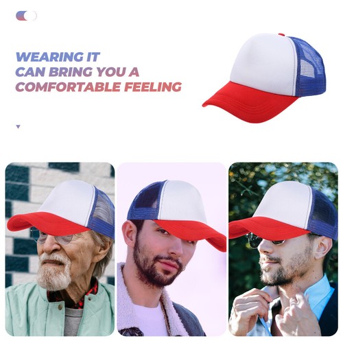10 Pcs Blank Mesh Baseball Cap Dad Men and Women DIY Hat Sublimation - Picture 8 of 12