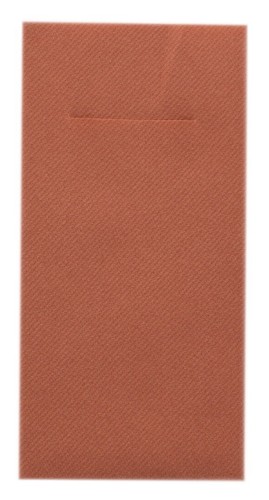 Bestecktasche Terrakotta aus Linclass® Airlaid 40 x 40 cm, 100 Stück - Serviette - Picture 2 of 3