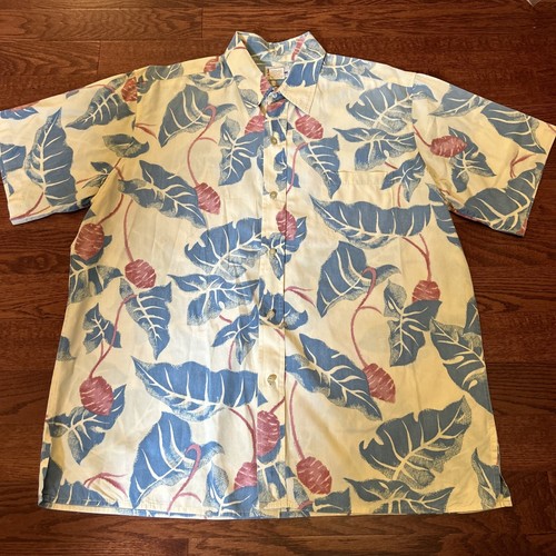 Reyn Spooner Men's Floral Hawaiian Shirt 100% Cotton Size XL - Picture 1 of 9