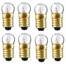 (8) Eight 1447 Clear 18v BULBS for Lionel Marx O O27 Gauge Trains Accessories