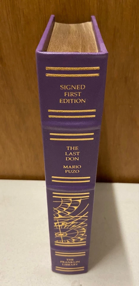 Franklin Library: SIGNED 1st The Last Don by Mario Puzo 1996 Leatherbound - Image 3 of 4