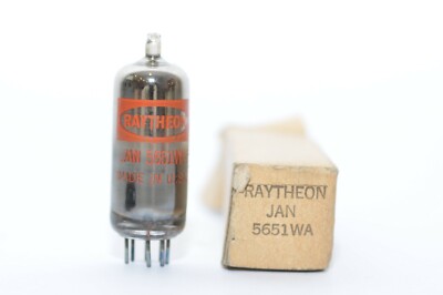 Vintage MIL spec Raytheon JAN-5651WA / CK5651-WA Spannungsreferenz-Röhre, NOS