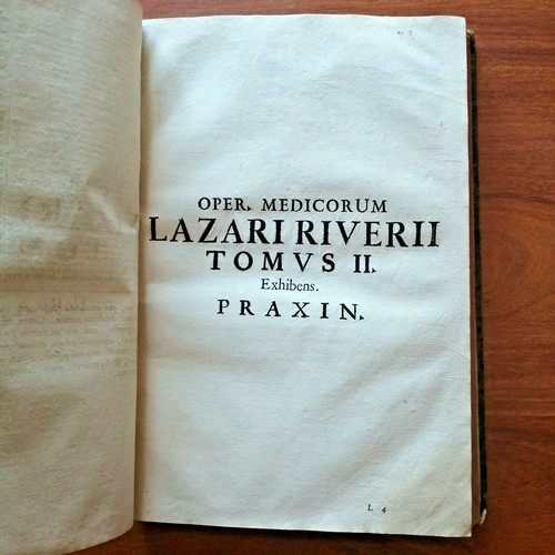 "OPERA MEDICA UNIVERSA" LAZARI RIVERII opera omnia, Venezia 1713 - Picture 6 of 8