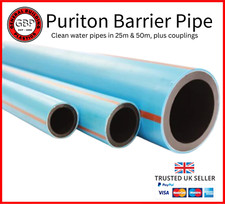 Puriton Barrier Pipe 25/32/63mm x 50/100m + couplings  **Free Fast Delivery**