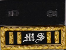 Civil War Captain Asst. Surgeon Shoulder Boards Straps w/Frock Clips Attached