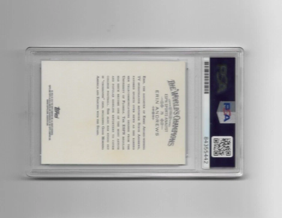 Erin Andrews Signed 2012 Topps Allen & Ginters #75 Reporter ESPN FOX PSA/DNA - Image 2 of 2