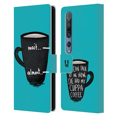 HEAD CASE DESIGNS COFFEE ADDICTS LEATHER BOOK WALLET CASE FOR XIAOMI PHONES