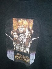 Vintage Star Wars Black Han Solo CP30 Luke Princess Leah T Shirt Mens SizeMEDIUM