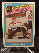 O-Pee-Chee Pat Riggin 1984 goles contra Leader Capitals casi nuevo