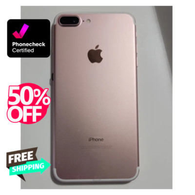 Apple iPhone 7 Plus Unlocked Verizon At&t Black/Rose Gold 4G 32GB 128GB WiFi