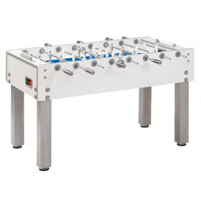 Garlando Professioneller Kickertisch G-500 P Weiß H2O Aste Uscenti Weiss