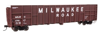 Walthers Mainline HO 6120 Milwaukee Road MILW 61' Wood Chip Gondola Freight