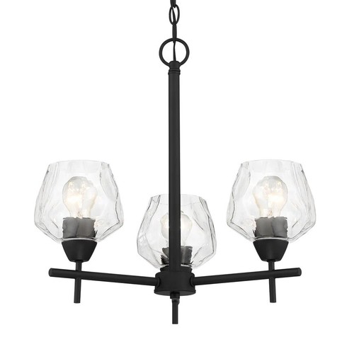Minka Lavery 3 Light Chandelier (2173-66A) Black Finish