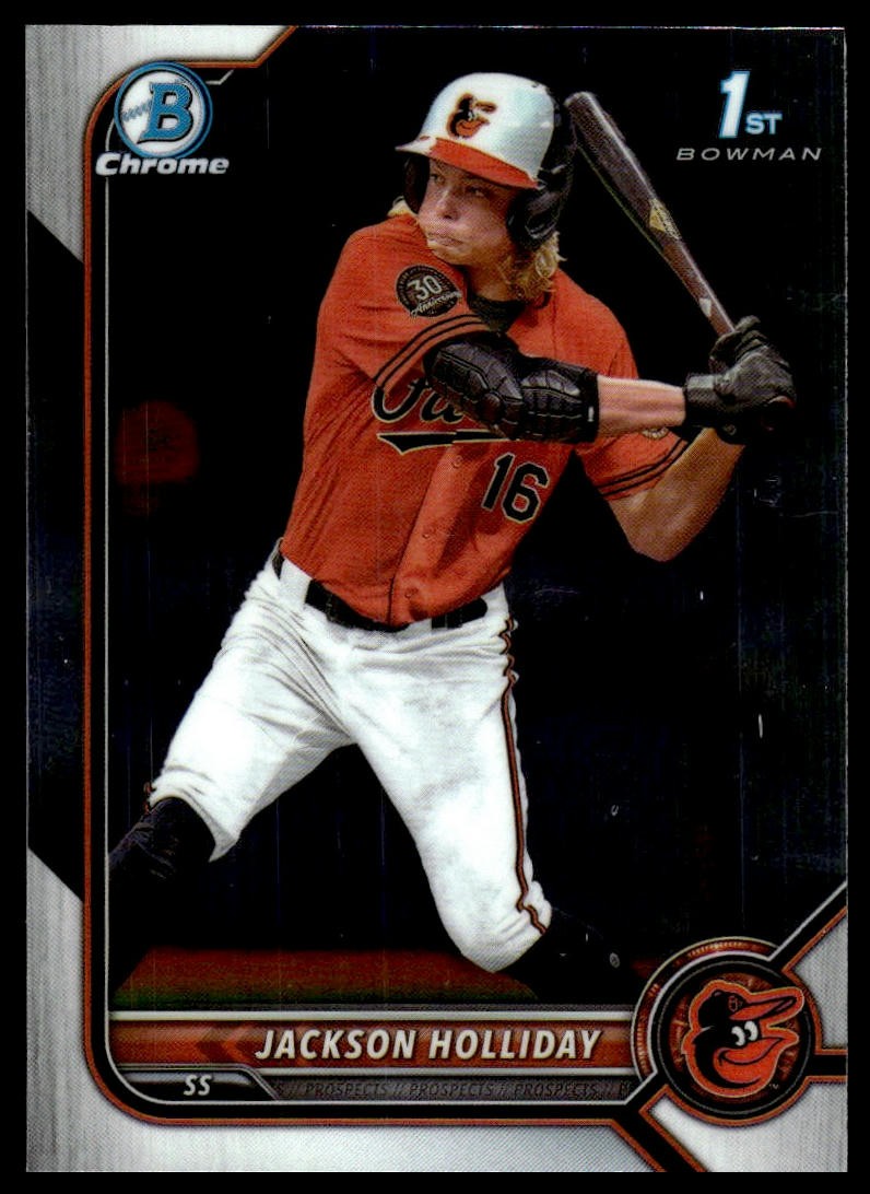 2022 Bowman Draft #BDC-168 Jackson Holliday Chrome Baltimore Orioles