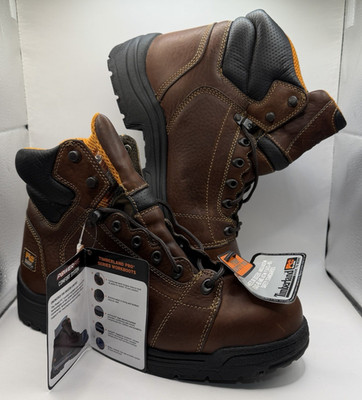 Timberland PRO Titan Lace-To-Toe Safety Toe Work Boots Mens 10W Brown New In Box