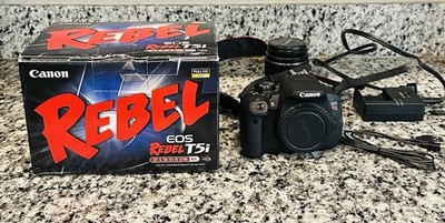 Canon EOS Rebel T5i DSLR Digital Camera w/ 18-55mm Lens