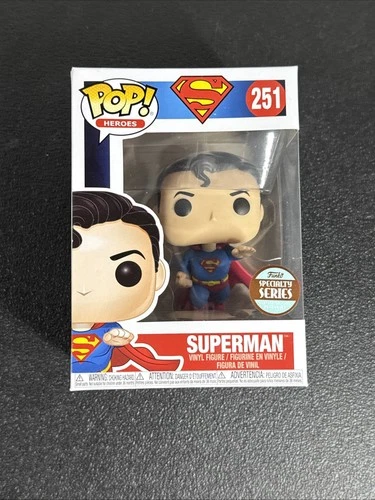 Funko Pop DC Heroes SUPERMAN Specialty Exclusive Vinyl Figure 251