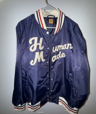Human Made Nylon Stadium Jacket Navy XL Navy Blue | eBay