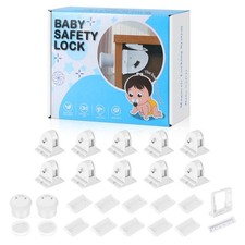 10 Pack Magnetic Cabinet Locks for Child Safety, Drawer Locks Baby Proofing