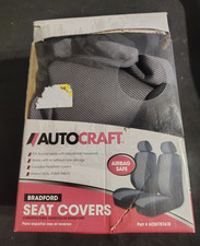 Nib Autocraft Ac5078761b Universal Bucket Seat Covers Blackgray Wheadrest Set