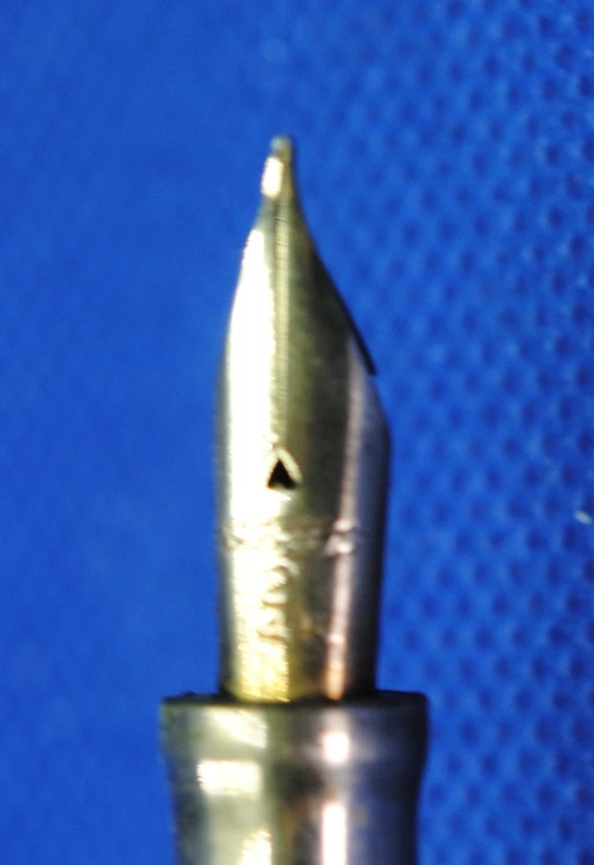 Anillo pluma estilográfica Wahl relleno de oro de 3 3/4” superior WAHL 2 14K NUEVO EN CAJA BORDE GRIEGO Foto 3 de 4