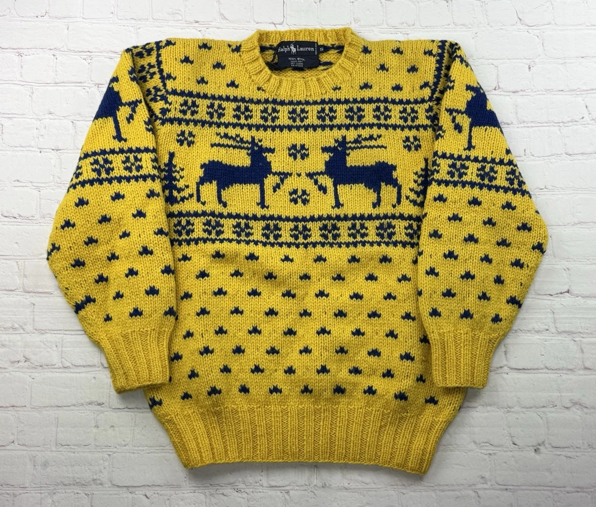 ニット/セーター L 90s LAUREN EXCLUSIVE HAND KNIT HOODIE 1135786725.jpg?1612367304