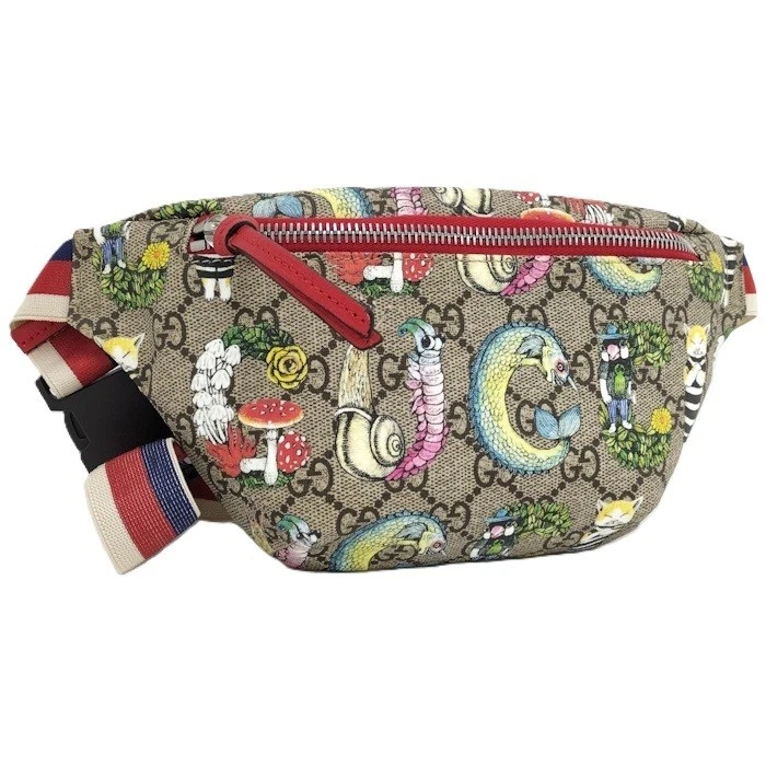 GUCCI Sac Taille Enfant Higuchi Yuko GG Supreme PVC Cuir 502095 743319