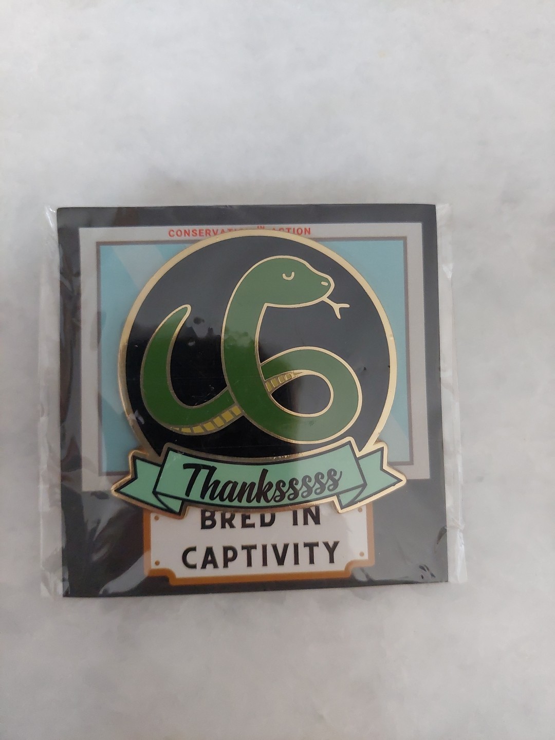 Harry Potter Large Thanksssss Snake Pin Badge by Geek Gear