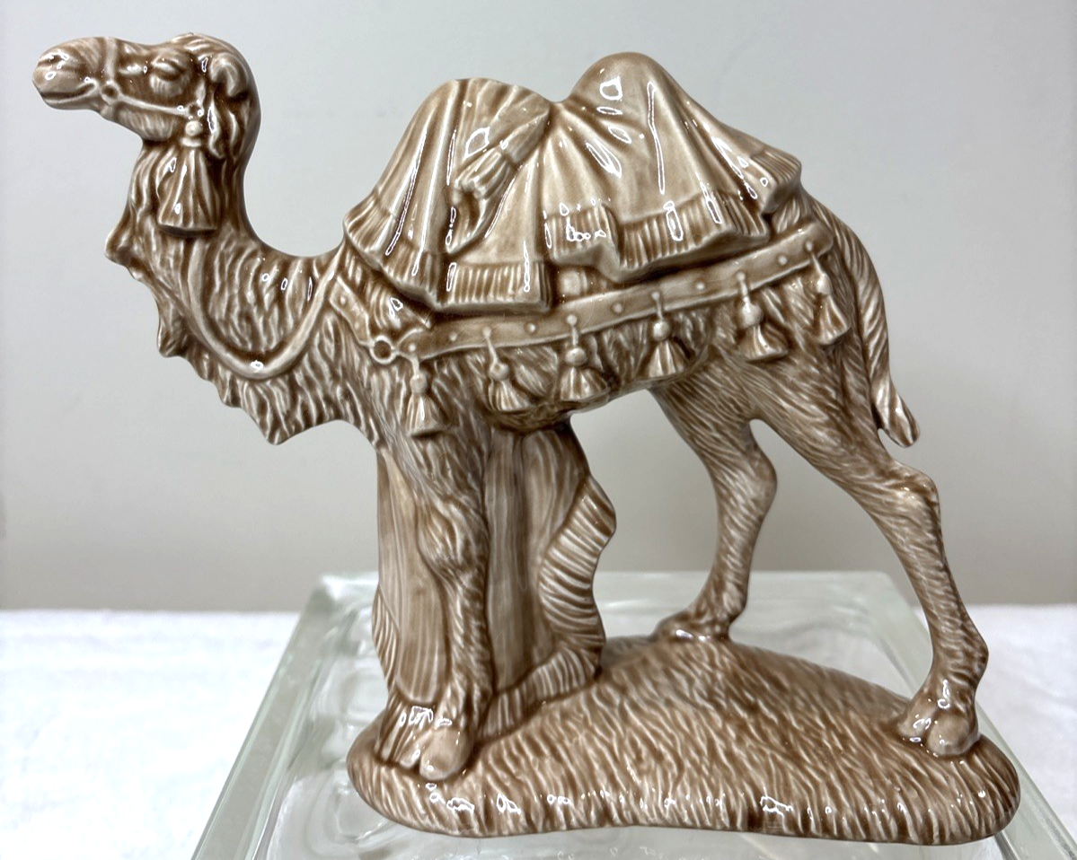 Vtg Ceramic Holland Mold Camel Nativity Figurine Hand Painted 7”X8” Replacement