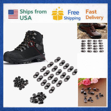 20PCS Boot Lace Hooks, Boot Eyelets, Shoe Lace Hooks Suitable for Shoe Laces of