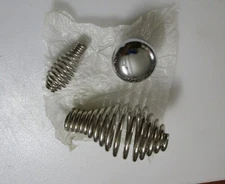 Wood Stove Spring Coil (1/2" & 1/4") Door/Air Handle & Ash Bin Knob  3-piece set